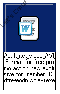 AVI動画ファイルの二重拡張子にした実行ファイル