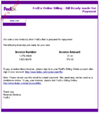 ウイルスサイトへクリックを誘う国際運送会社FedEx（フェデックス）を装った偽メール