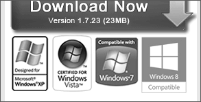 単にWindows XP/Vista/7/8の動作対応状況を示すマーク
